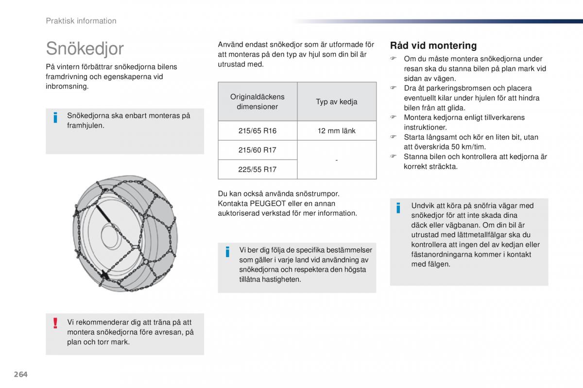 Peugeot Traveller instruktionsbok / page 266