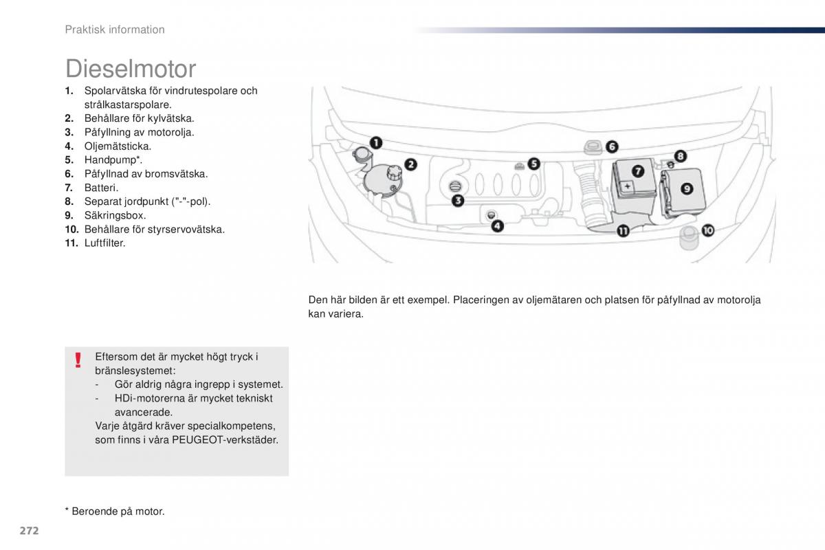 Peugeot Traveller instruktionsbok / page 274