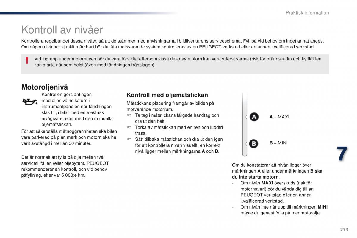 Peugeot Traveller instruktionsbok / page 275