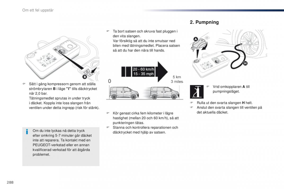 Peugeot Traveller instruktionsbok / page 290