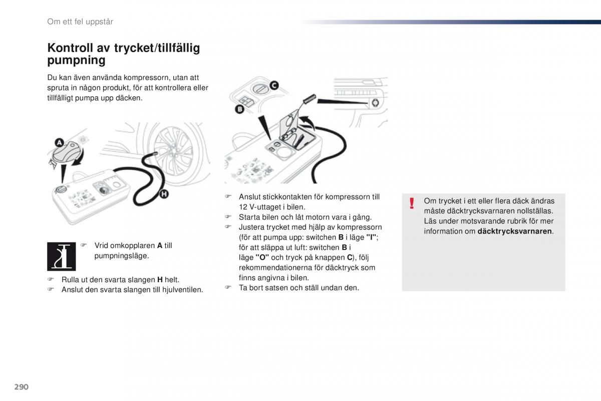 Peugeot Traveller instruktionsbok / page 292