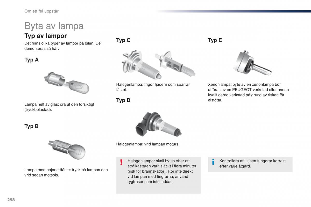 Peugeot Traveller instruktionsbok / page 300