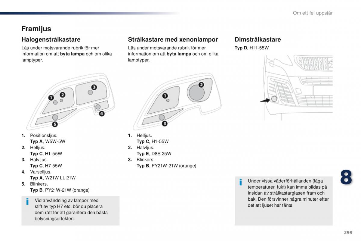 Peugeot Traveller instruktionsbok / page 301