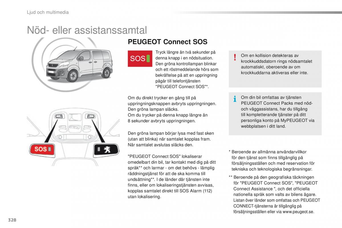 Peugeot Traveller instruktionsbok / page 330