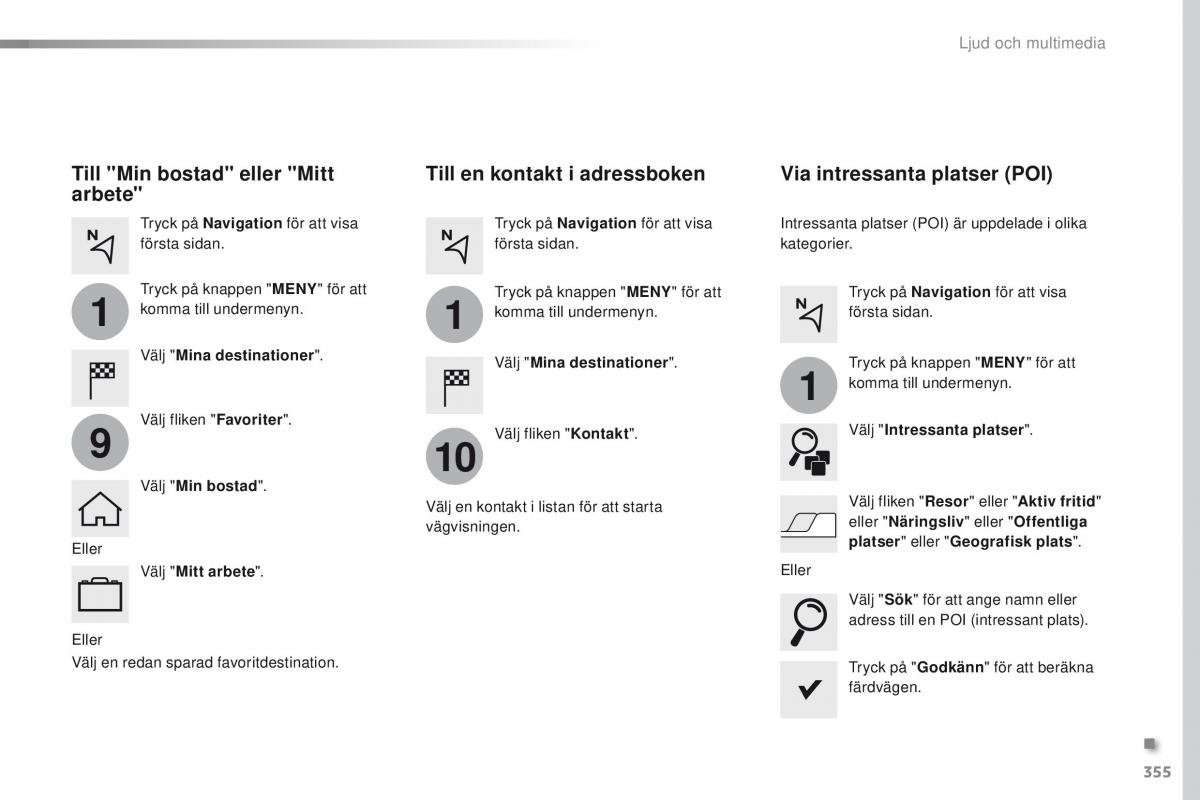 Peugeot Traveller instruktionsbok / page 357