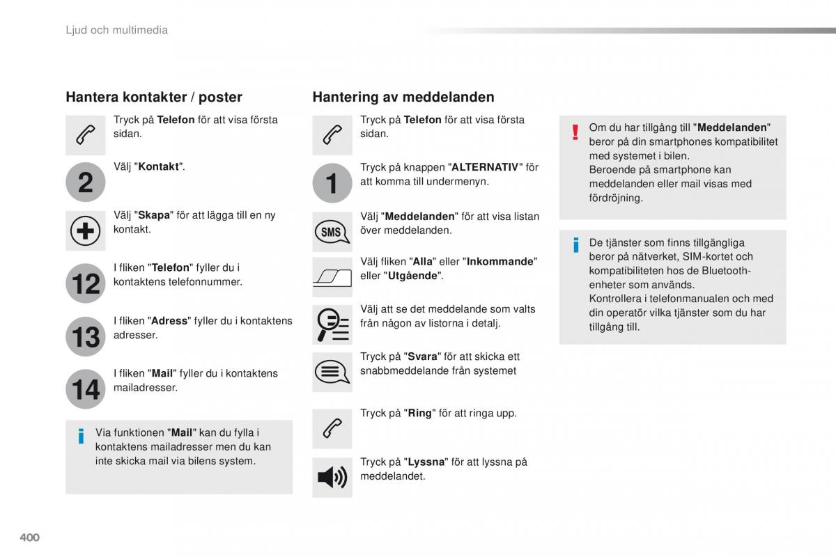 Peugeot Traveller instruktionsbok / page 402