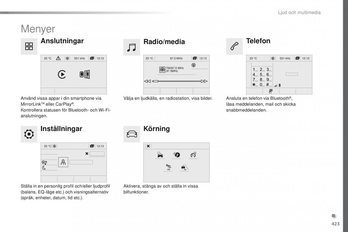 Peugeot Traveller instruktionsbok / page 425