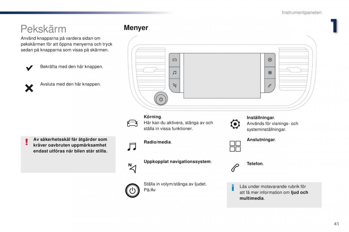 Peugeot Traveller instruktionsbok / page 43