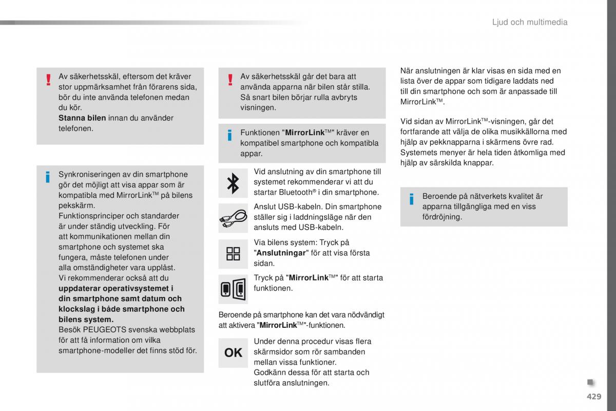 Peugeot Traveller instruktionsbok / page 431