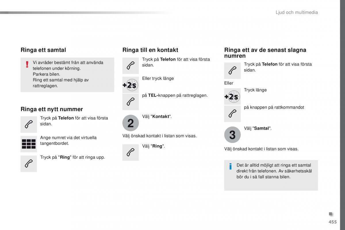 Peugeot Traveller instruktionsbok / page 457