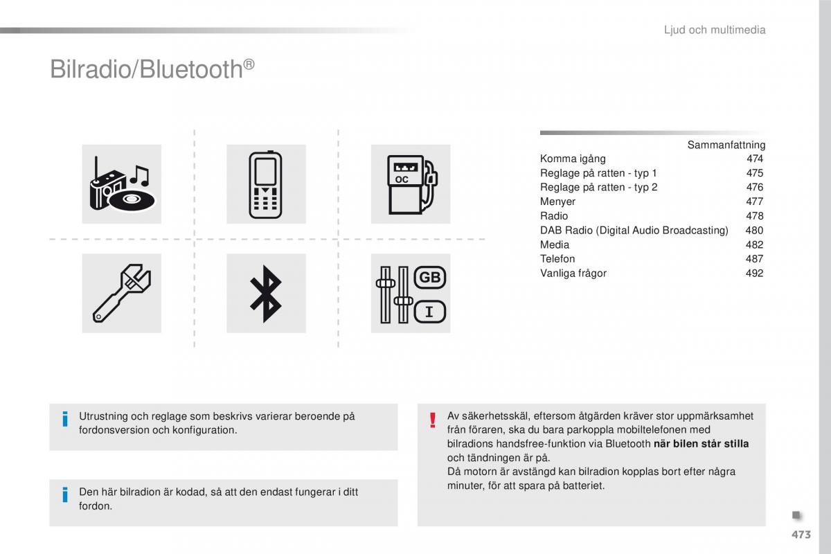 Peugeot Traveller instruktionsbok / page 475