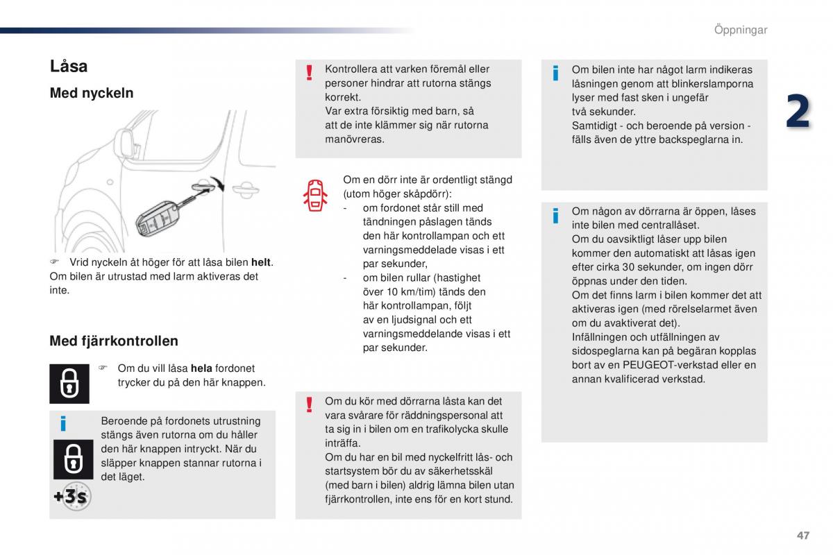 Peugeot Traveller instruktionsbok / page 49