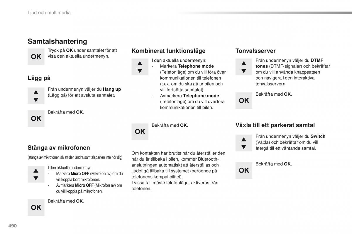 Peugeot Traveller instruktionsbok / page 492