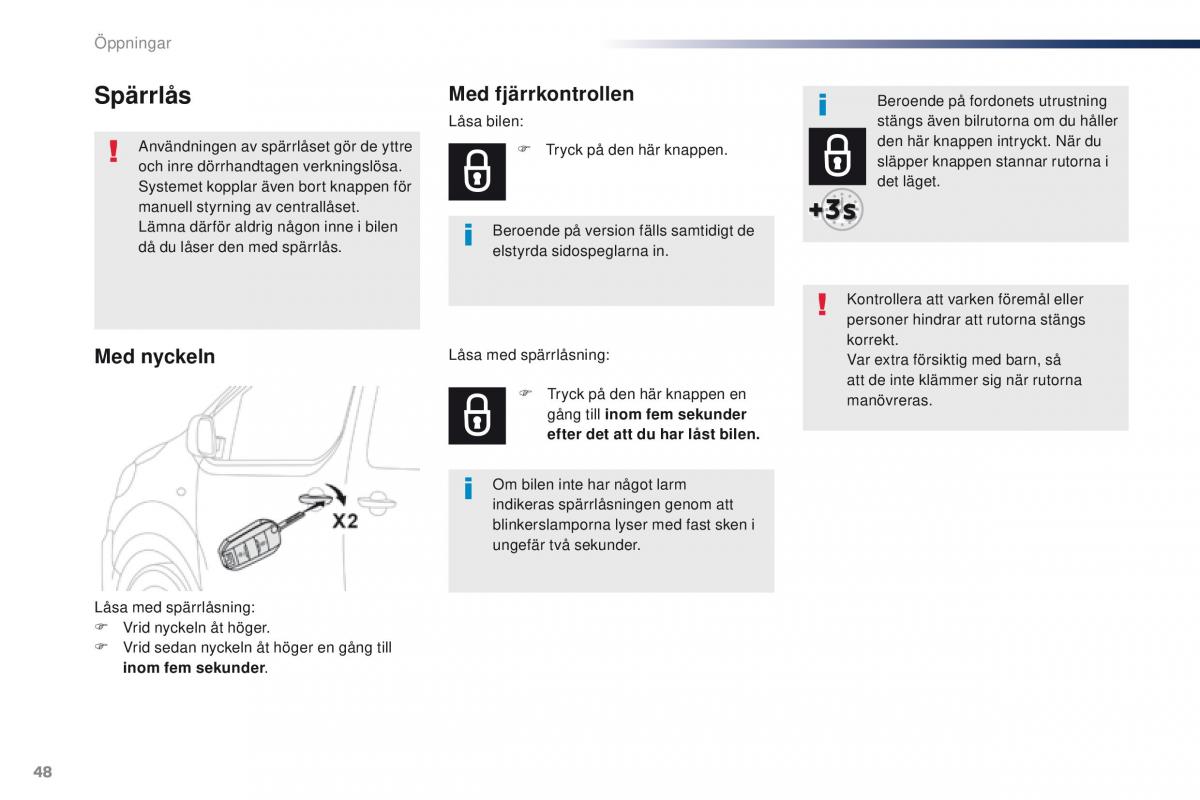 Peugeot Traveller instruktionsbok / page 50