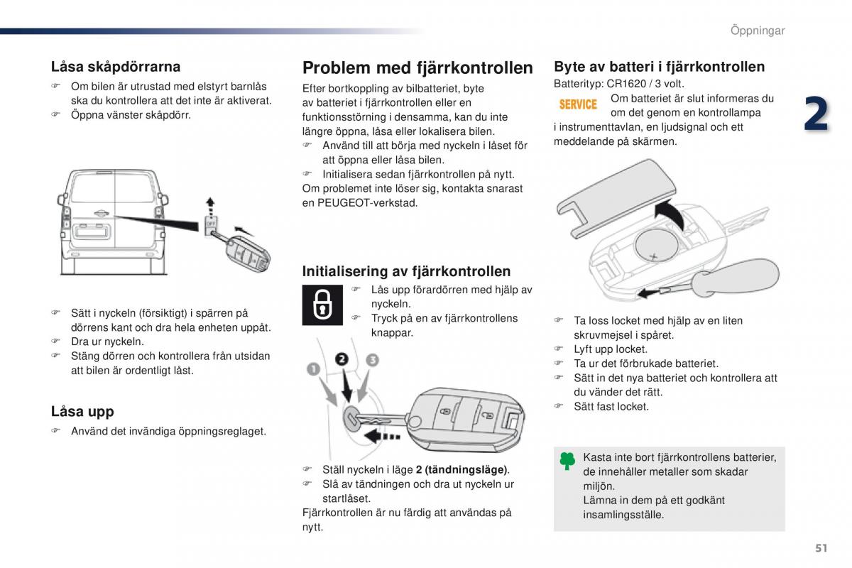 Peugeot Traveller instruktionsbok / page 53