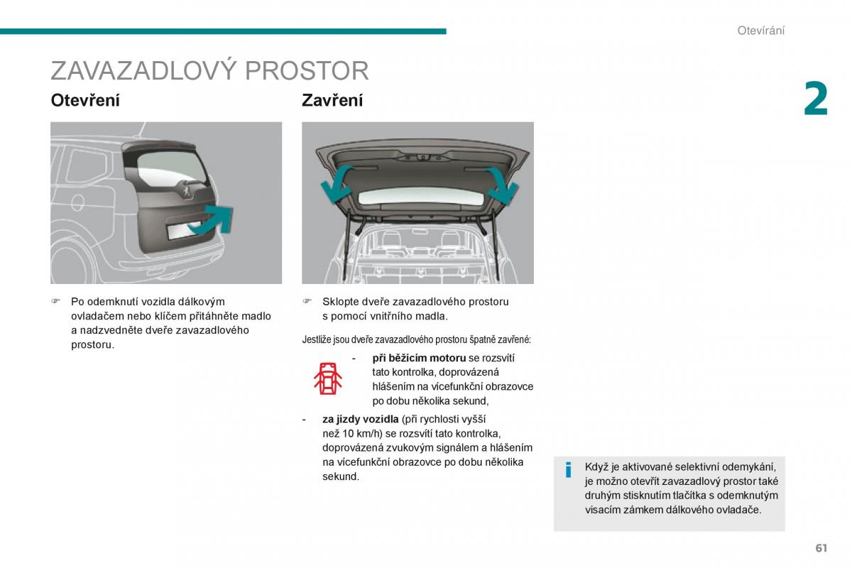 Peugeot 5008 navod k obsludze / page 63