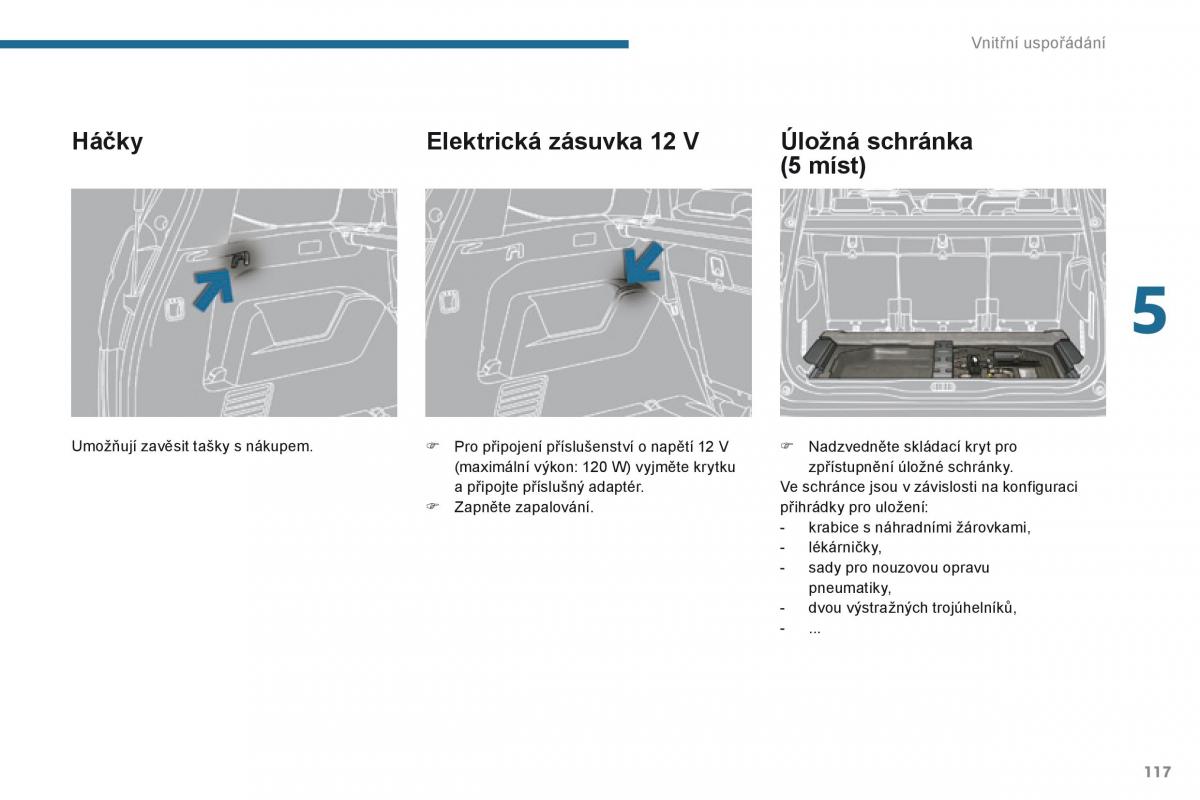 Peugeot 5008 navod k obsludze / page 119