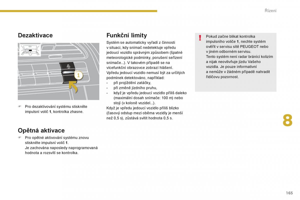 Peugeot 5008 navod k obsludze / page 167