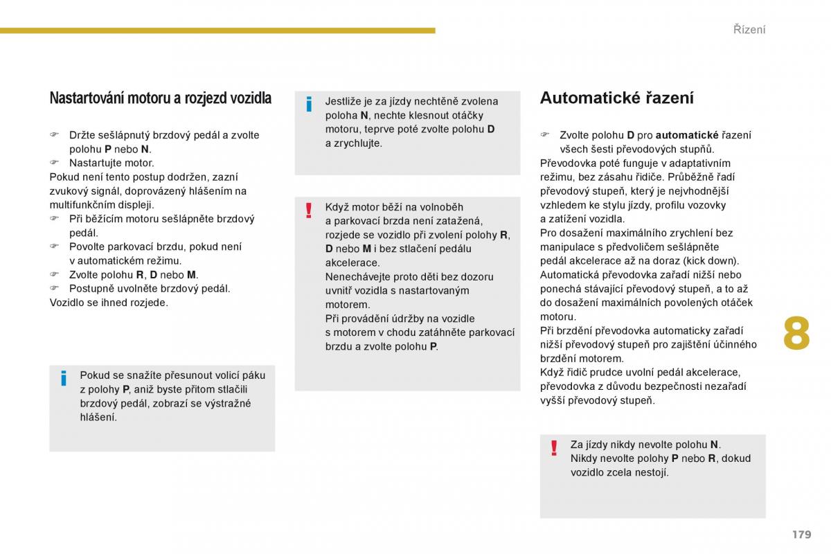 Peugeot 5008 navod k obsludze / page 181