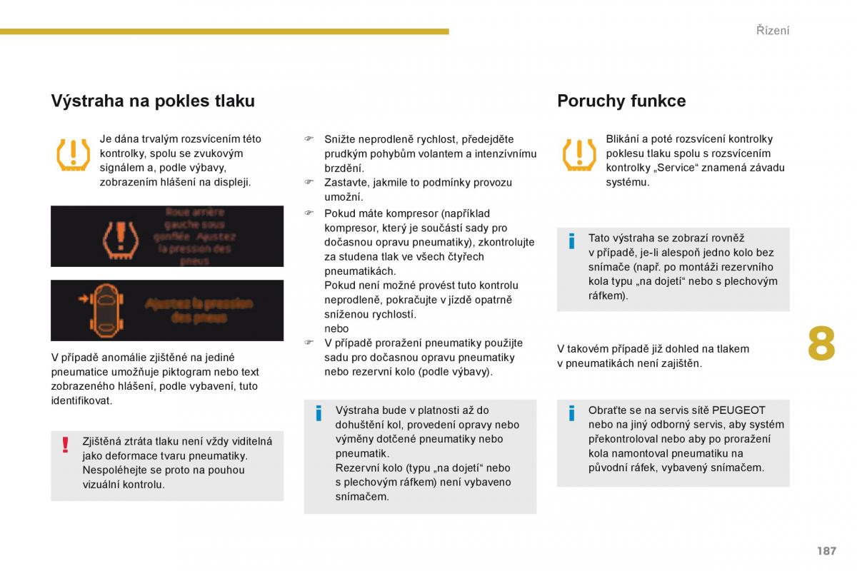 Peugeot 5008 navod k obsludze / page 189
