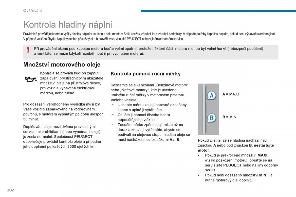 Peugeot 5008 navod k obsludze / page 204