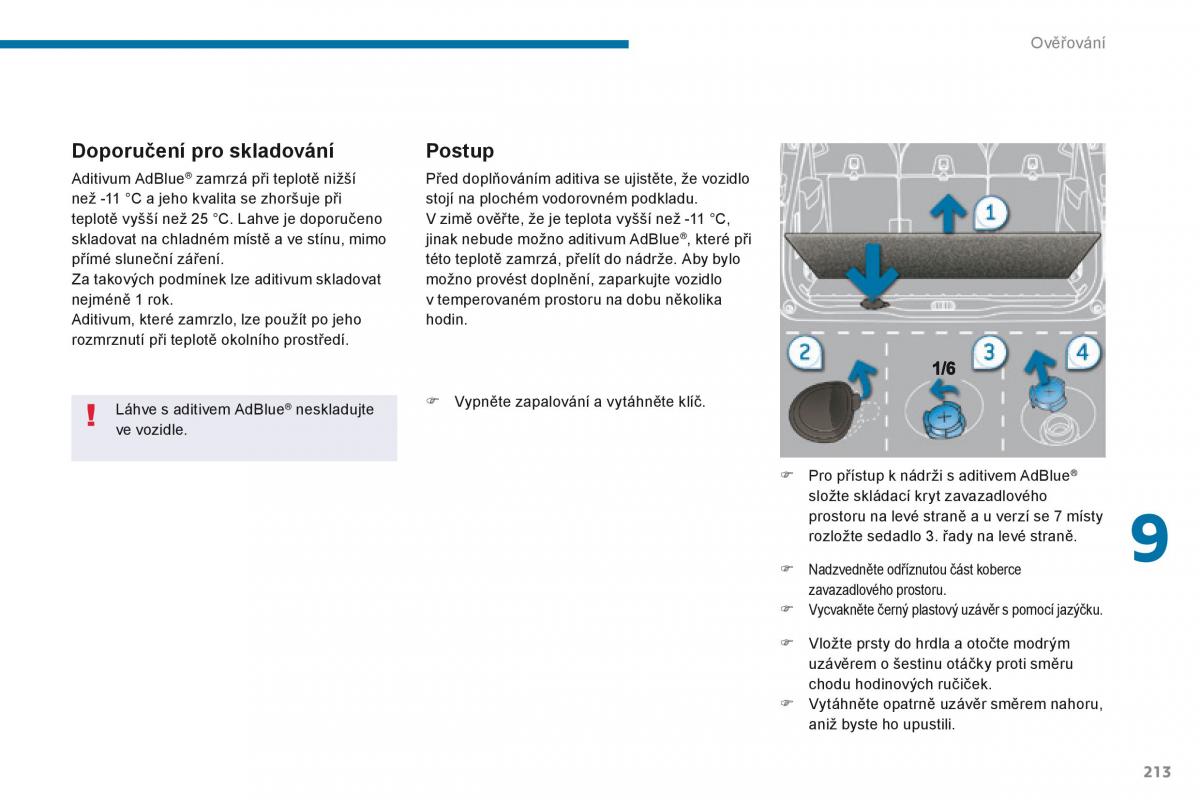 Peugeot 5008 navod k obsludze / page 215