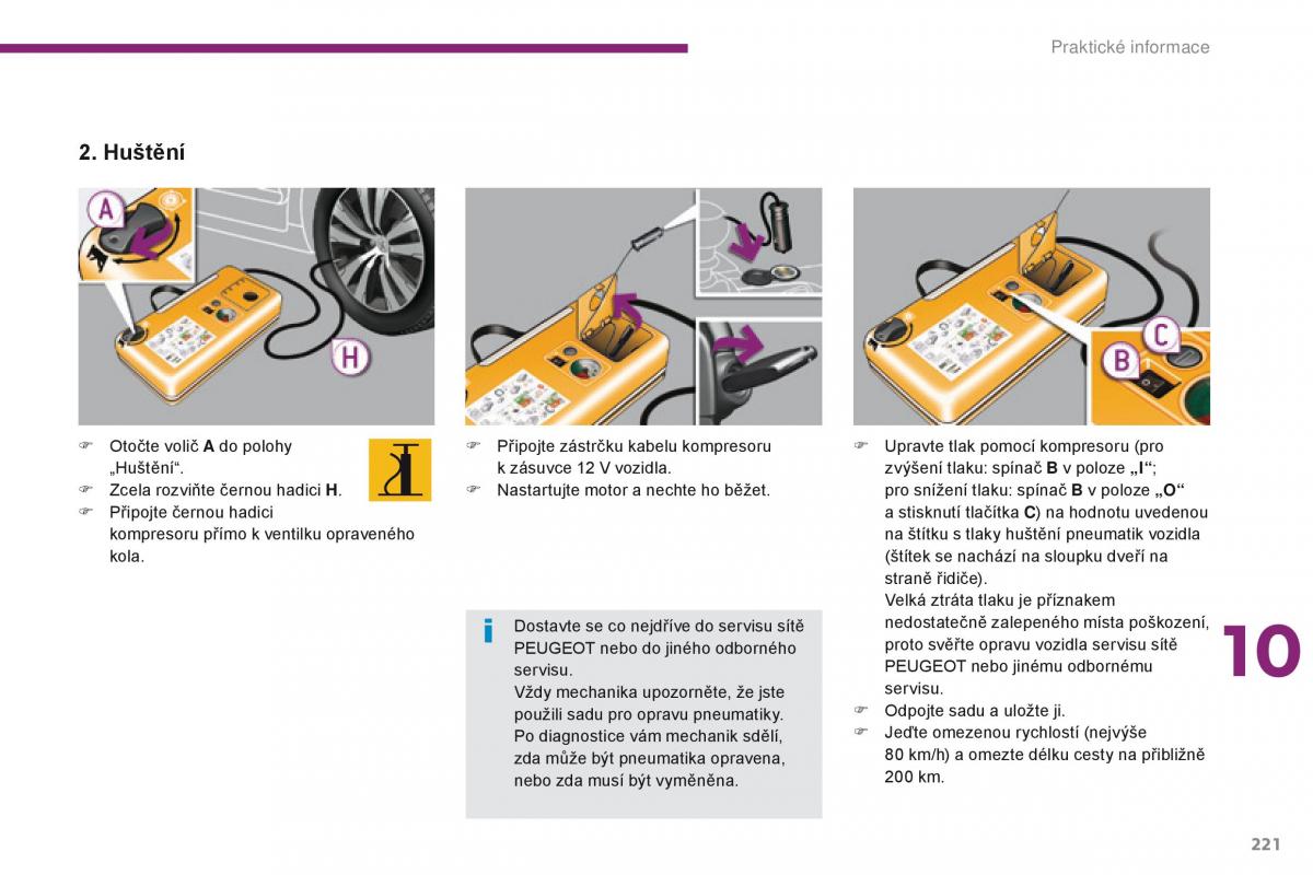 Peugeot 5008 navod k obsludze / page 223