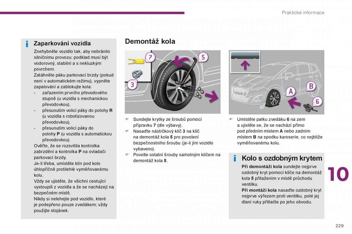 Peugeot 5008 navod k obsludze / page 231