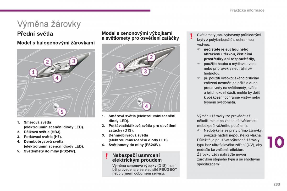 Peugeot 5008 navod k obsludze / page 235