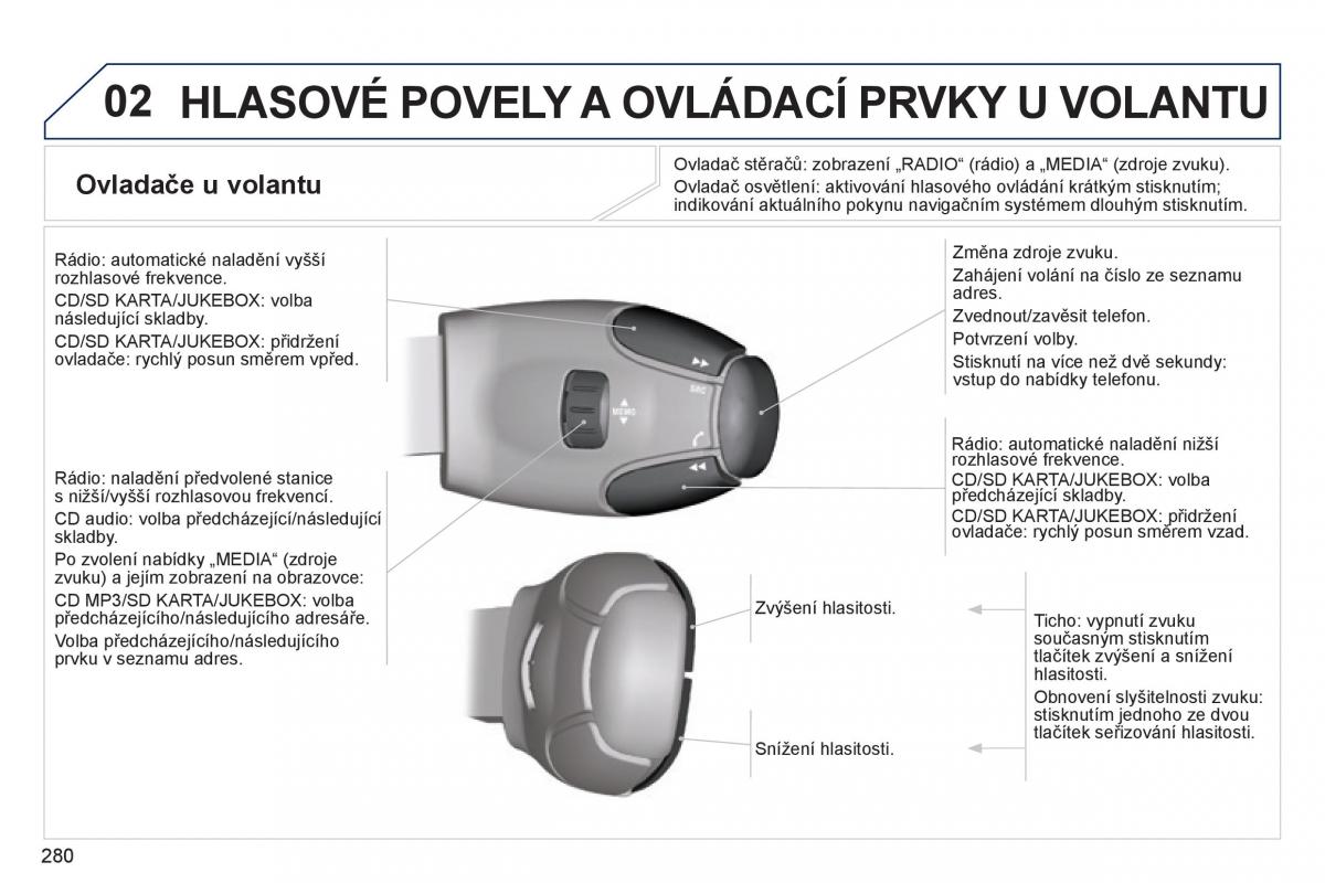 Peugeot 5008 navod k obsludze / page 282