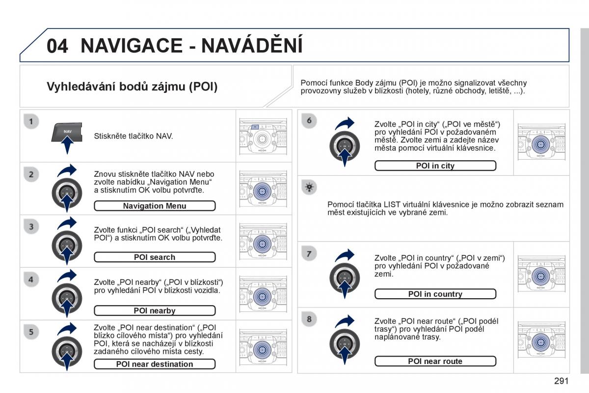 Peugeot 5008 navod k obsludze / page 293