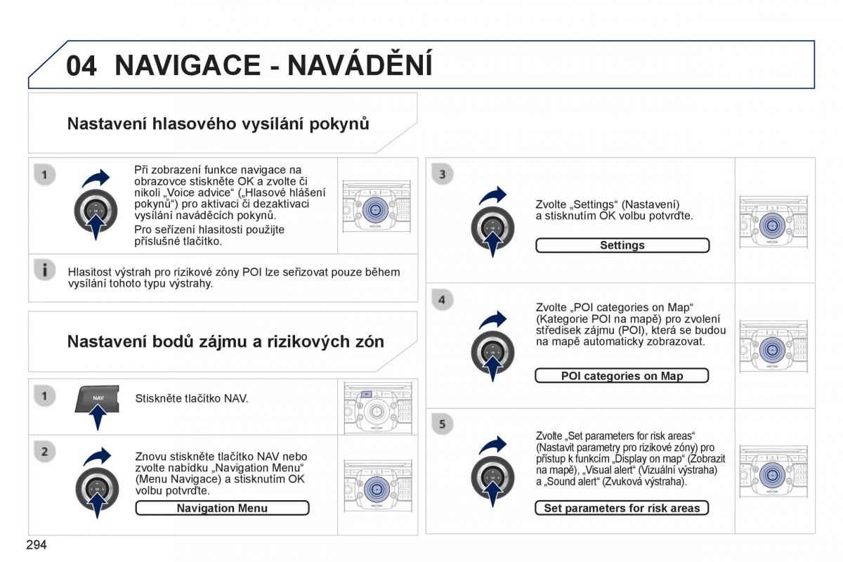 Peugeot 5008 navod k obsludze / page 296