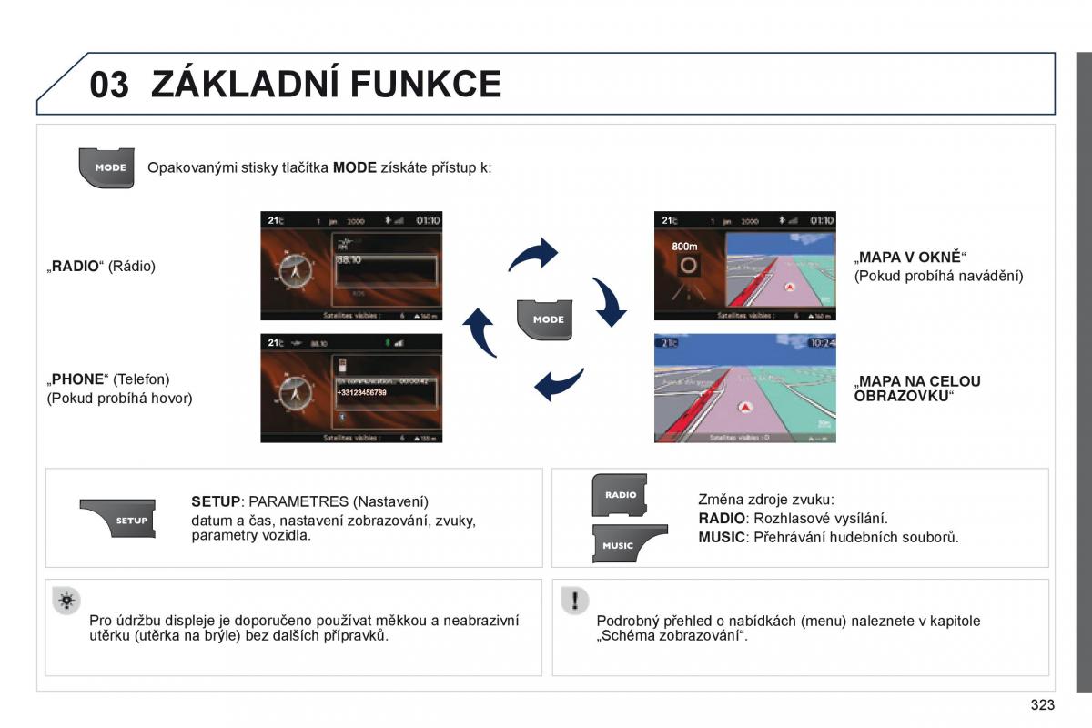 Peugeot 5008 navod k obsludze / page 325