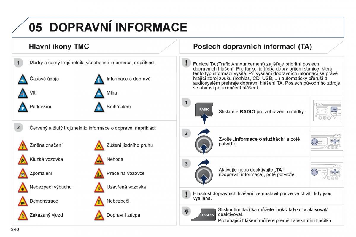 Peugeot 5008 navod k obsludze / page 342