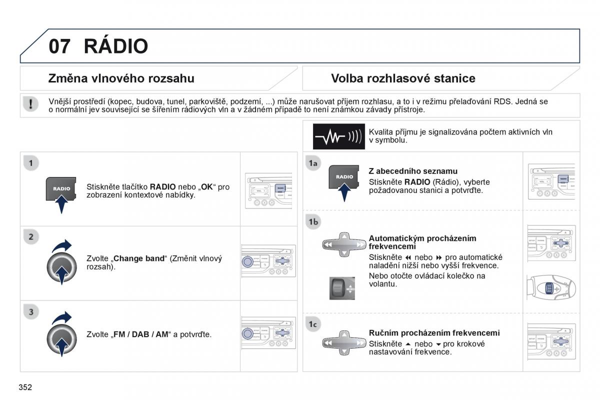 Peugeot 5008 navod k obsludze / page 354