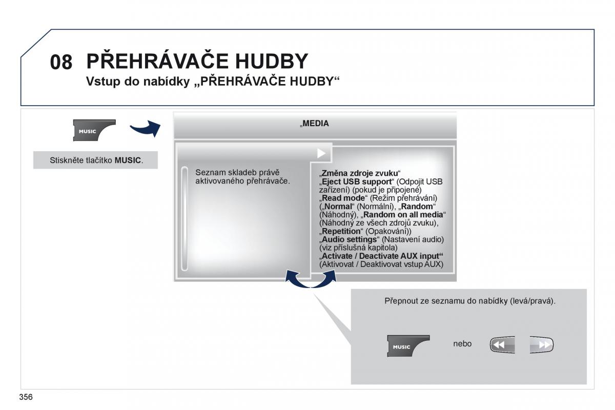 Peugeot 5008 navod k obsludze / page 358