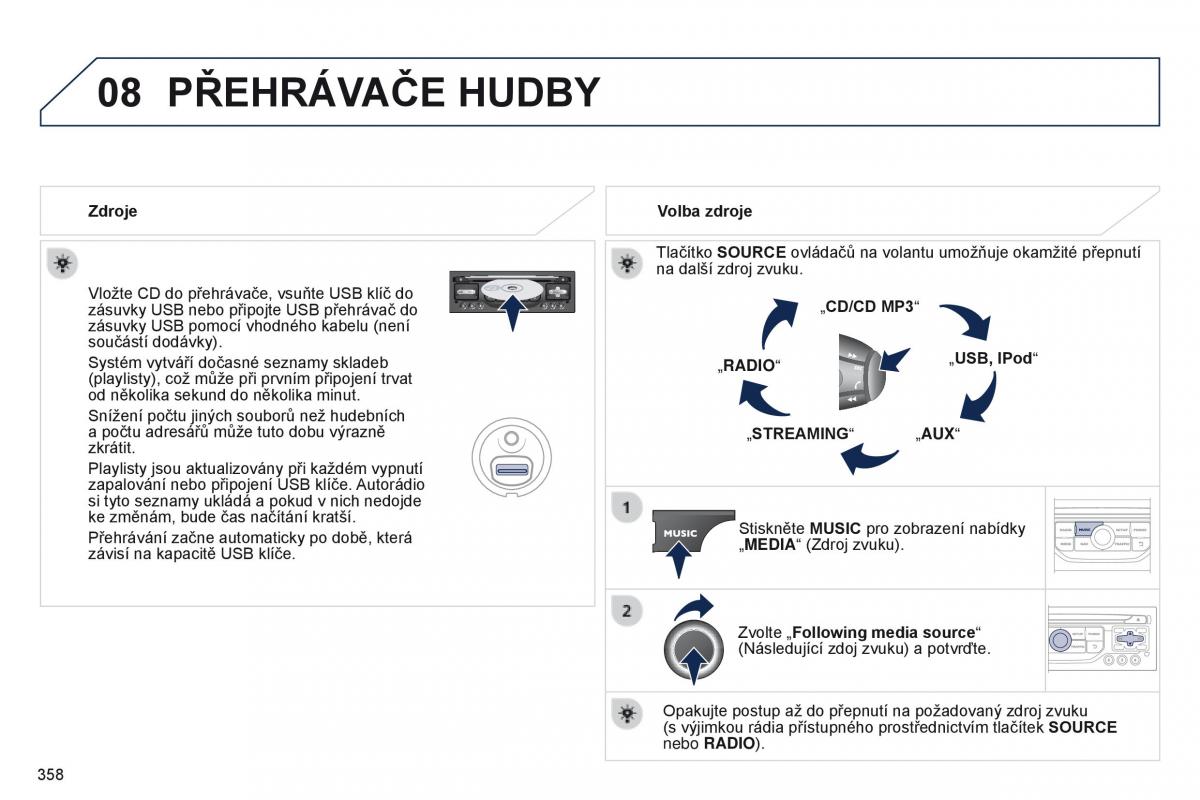 Peugeot 5008 navod k obsludze / page 360