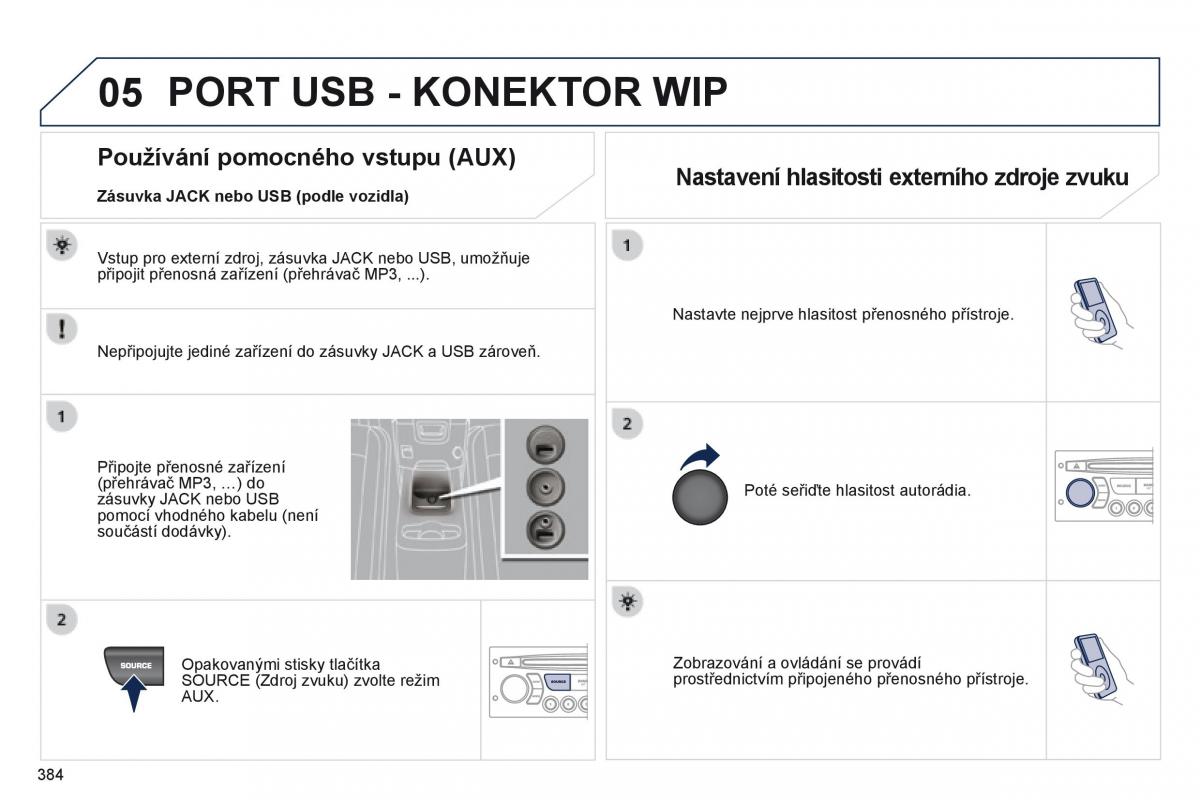 Peugeot 5008 navod k obsludze / page 386