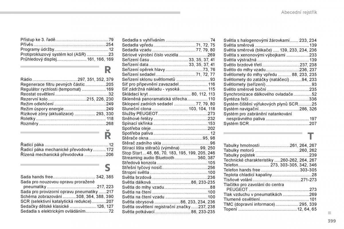 Peugeot 5008 navod k obsludze / page 401