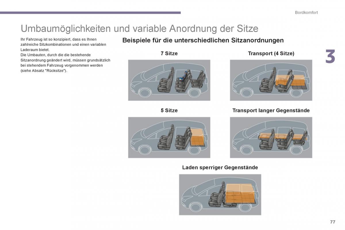 Peugeot 5008 Handbuch / page 79