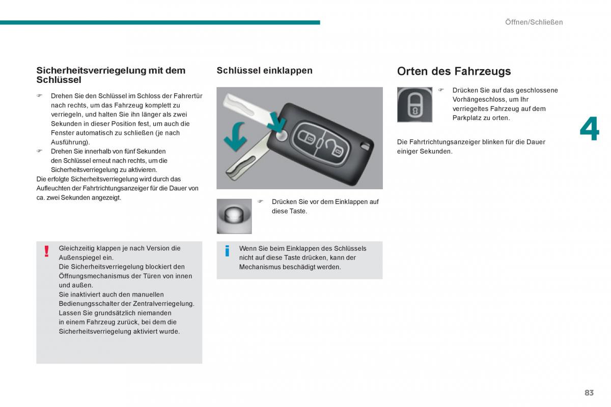 Peugeot 5008 Handbuch / page 85