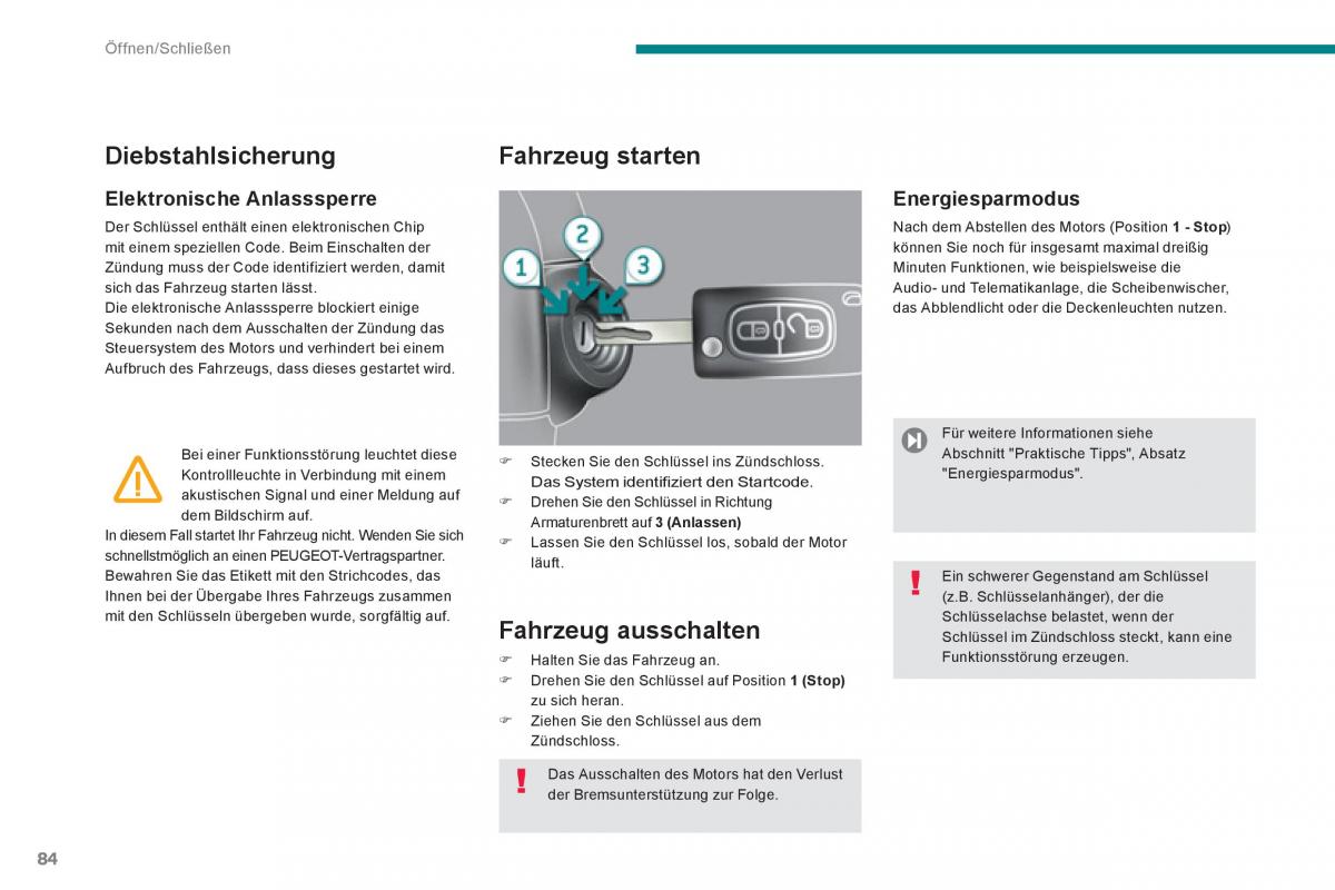 Peugeot 5008 Handbuch / page 86