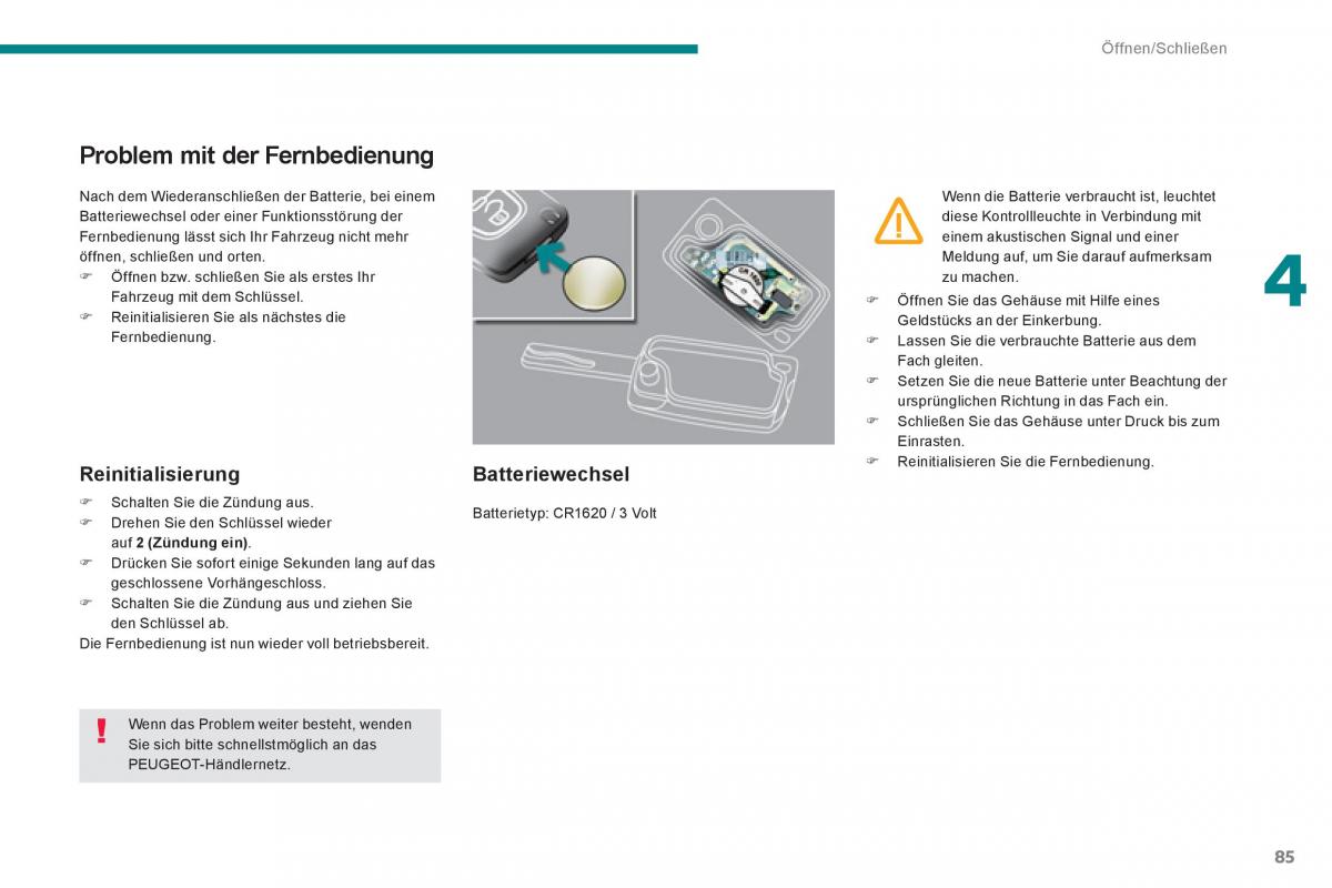 Peugeot 5008 Handbuch / page 87