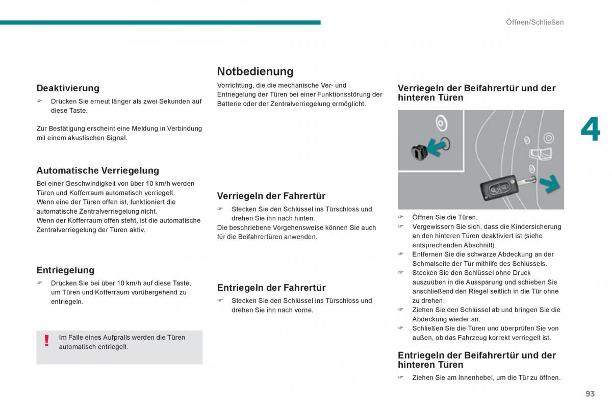 Peugeot 5008 Handbuch / page 95