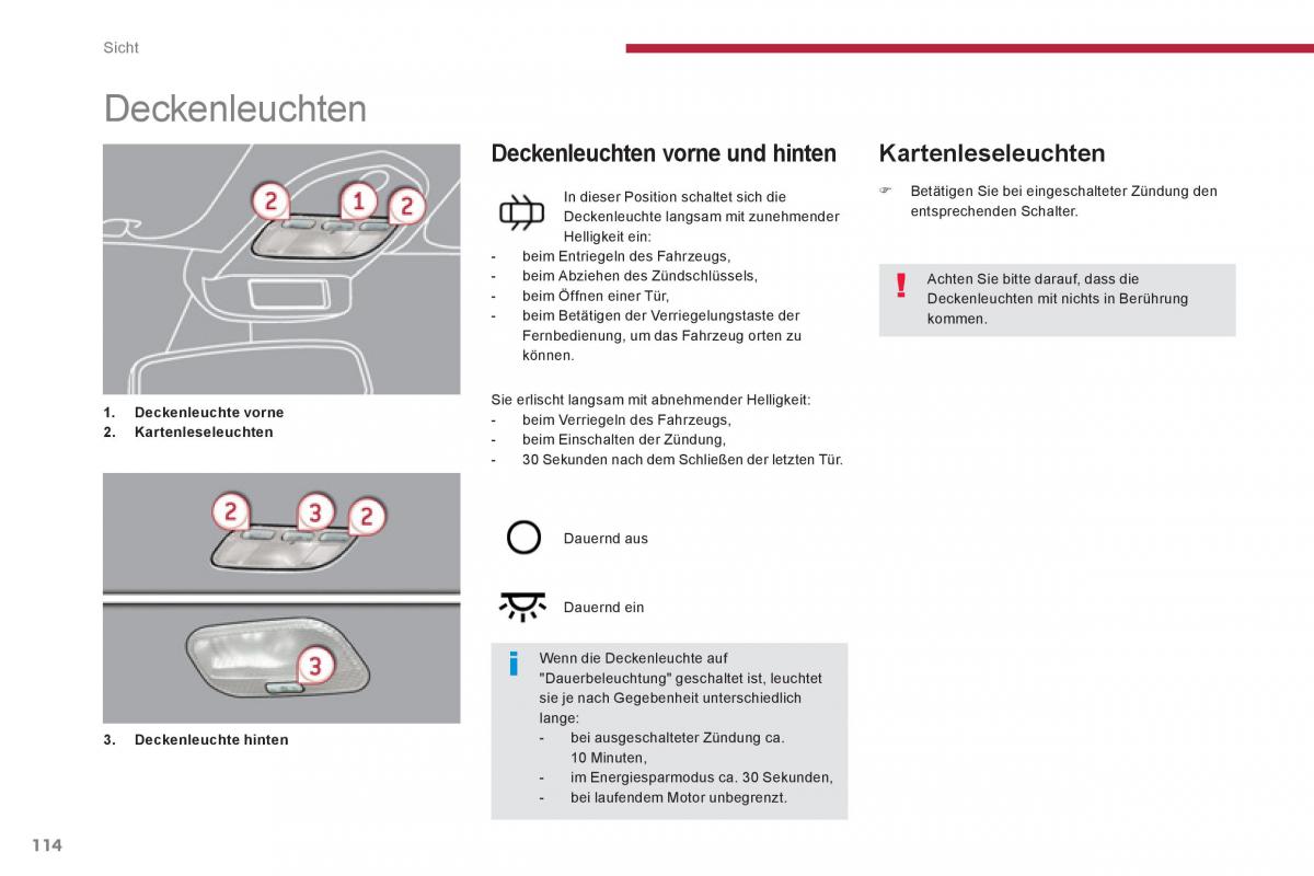 Peugeot 5008 Handbuch / page 116