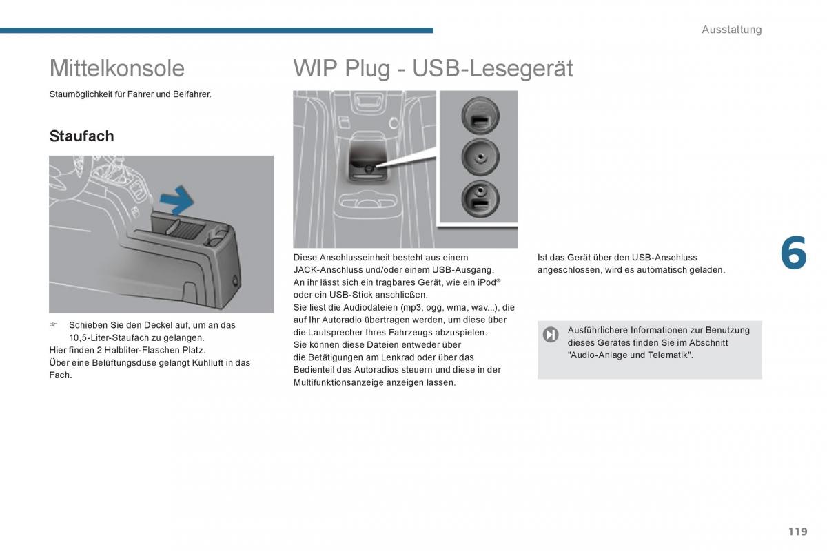 Peugeot 5008 Handbuch / page 121