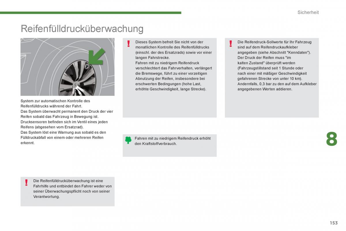 Peugeot 5008 Handbuch / page 155