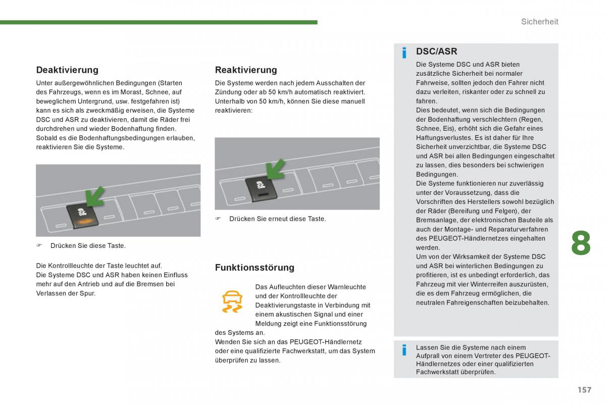 Peugeot 5008 Handbuch / page 159