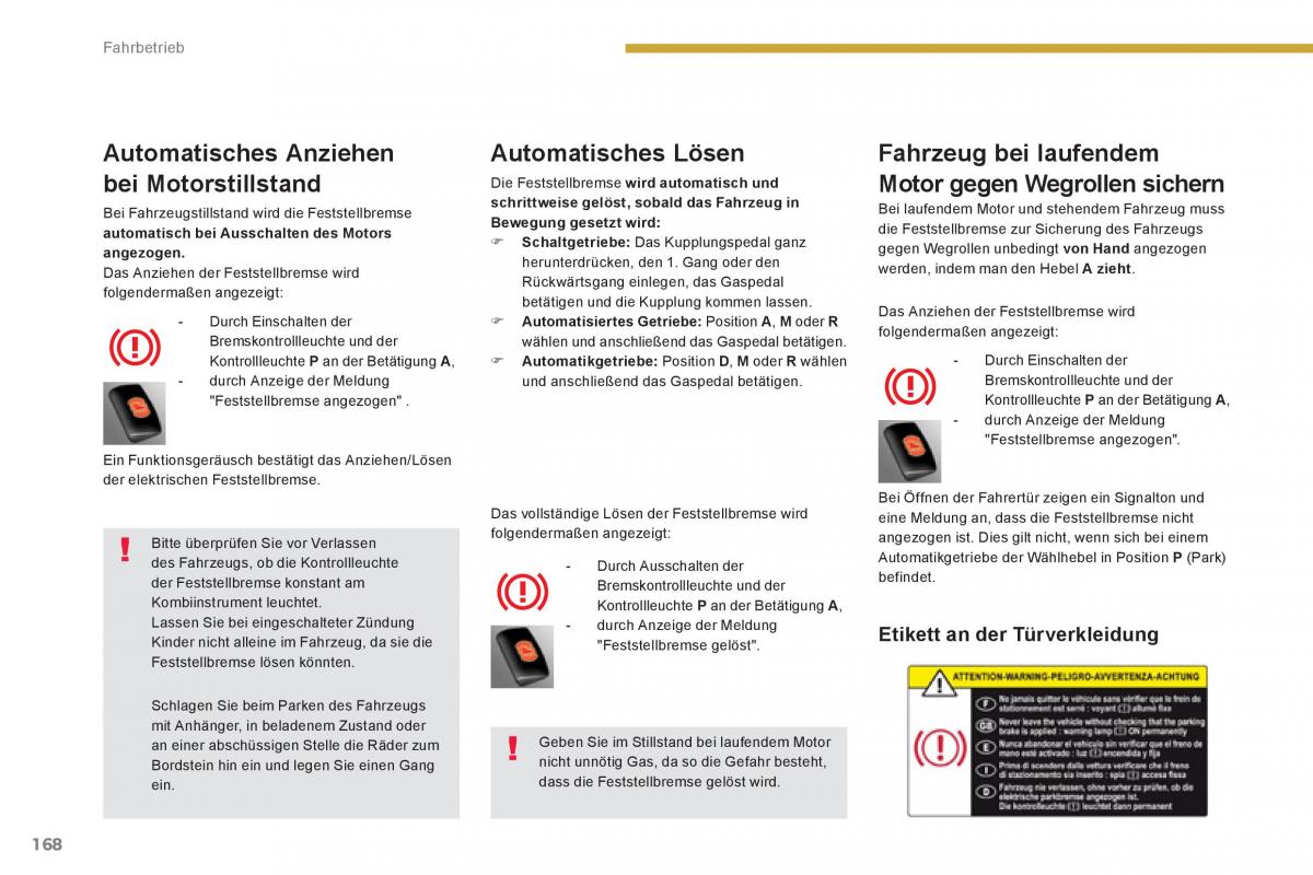 Peugeot 5008 Handbuch / page 170