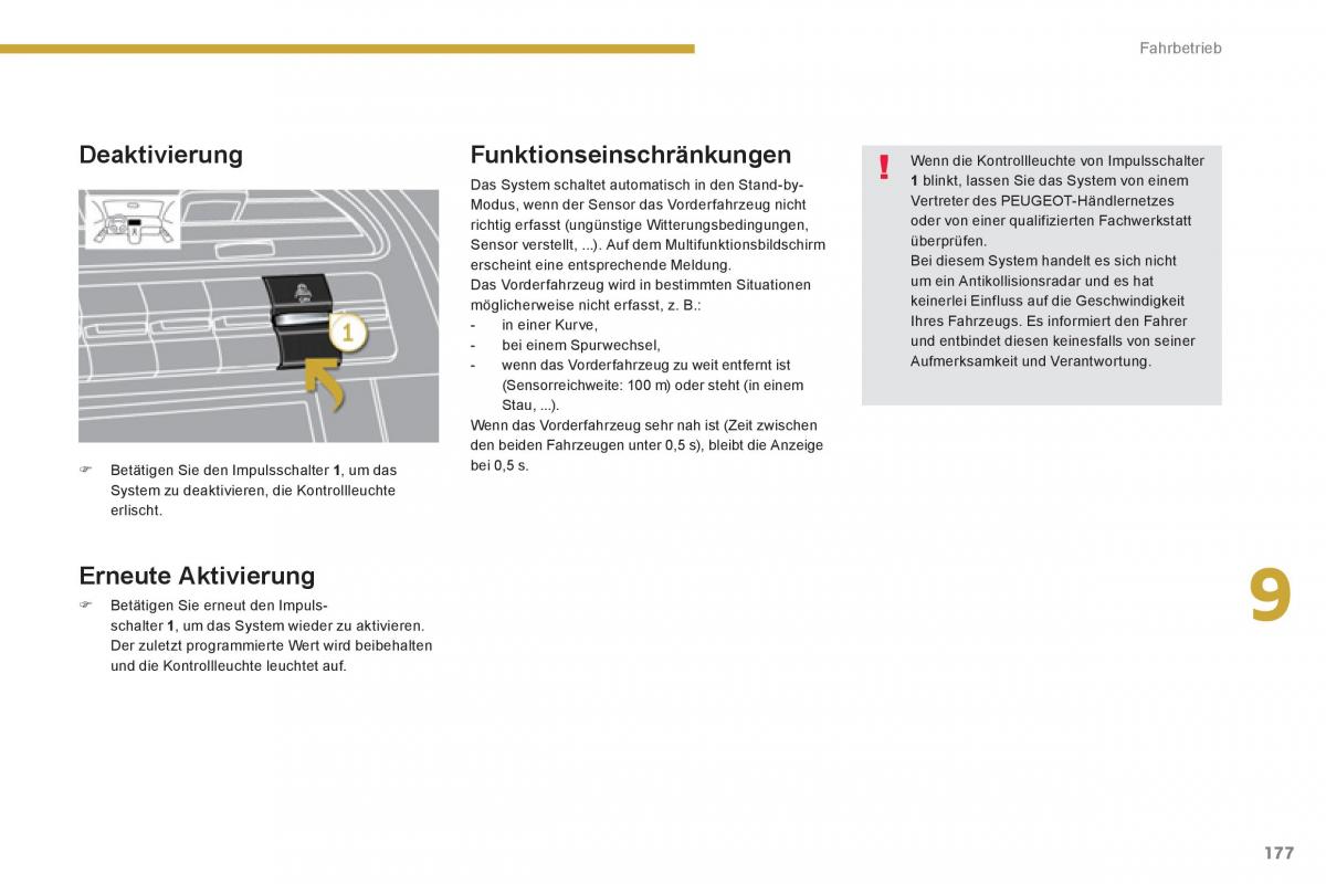 Peugeot 5008 Handbuch / page 179